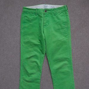 Abercrombie Green Chinos 30/32